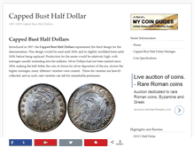 Tablet Screenshot of cappedbusthalfdollar.org